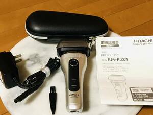 ★HITACHI/日立 電動シェーバー 髭剃り 4枚刃 RM-FJ21 外刀交換要★