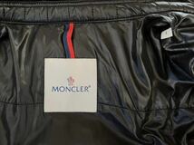 MONCLER モンクレール ライダース ジャケット 黒 ブラック レザーワッペン ARISTIDE アリスティード 国内正規品 サイズ 1 M 美品 バイカー_画像9