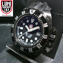 定価28万 稼働LUMINOX Deep Dive SERIES 1500/S1オートマティックAT 500m防水ブラックPVDステンレスSSダイバーズ ミリタリ自動巻デイト1511_画像1