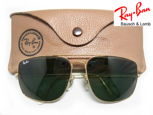 Vintage B&L RayBan EXPLORER USA G15 62mm BLボシュロムMETALメタル エクスプローラ ゴールドGOLDパイロット グラス金アメリカ サングラス