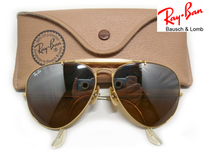 Vintage B&L RayBan Driving OUTDOORSMAN2 B15TGM Mirrorミラー62mmゴールドUSAボシュロムBLアウトドアーズマンMETALアメリカ製サングラス