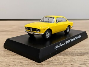 【 絶版・希少！】京商 1/64 アルファロメオ ジュリア スプリント GTA 1600 Yellow サークルKサンクス/ Alfa Romeo 