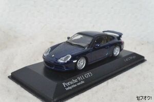 ミニチャンプス ポルシェ 911 GT3 1/43 ミニカー 紺