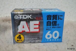 TDK AE-60X4G 4巻入り 60分(片面30分) 未開封品 カセットテープ