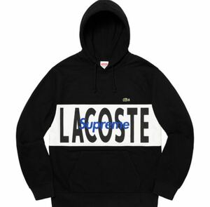 ☆希少☆超激レア☆Supreme LACOSTE Logo Panel Hooded Sweatshirt ラコステ ロゴ パネル シュプリーム Supreme