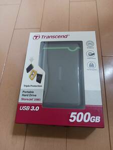 ★超美品 Transcend トラセンド TS500GSJ25MS USB3.0 500GB★