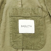 【新品アウトレット】バグッタ Bagutta ストレッチコーデュロイ ダブルジャケット オリーブ【サイズ48】_画像4