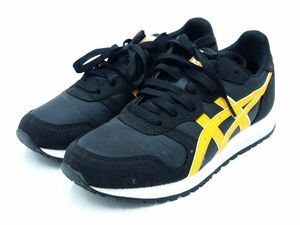 美品 ASICS アシックス 1201A388-002 OC RUNNER ローカット スニーカー size24.5/黒ｘ黄 ■■ ☆ dla5 メンズ