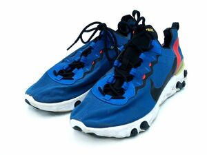 NIKE ナイキ BQ6166-403 REACT ELEMENT 55 ランニングシューズ スニーカー size27.5ｃｍ/青 ■■ ☆ dlb2 メンズ