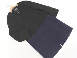 simplicite シンプリシテェ ウール混 モヘア混 ドッキング ジップアップ ノーカラー コート size38/紺 ◆■ ☆ clb6 レディース