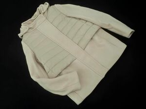 DOUBLE STANDARD CLOTHING ダブルスタンダードクロージング 中綿ベストレイヤード コート size34/ベージュ ◆■ ☆ dla4 レディース