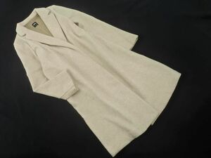 ZARA Zara button less Chesterfield coat sizeL/ beige *# * dla5 lady's 