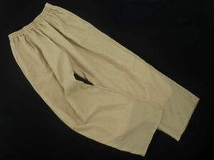  Earth Music & Ecology wide pants sizeF/ beige #* * dla7 lady's 