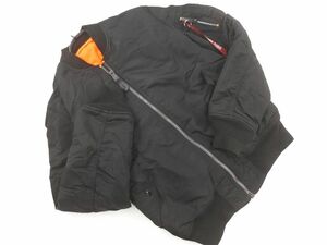 ALPHA INDUSTRIES アルファインダストリーズ ナイロン リバーシブル フライト ジャケット sizeM/黒 ◆■ ☆ dla8 メンズ