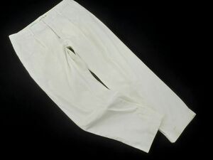 LEPSIMrepsi.m Lowrys Farm roll up tuck tapered pants sizeM/ white ## * dla8 lady's 