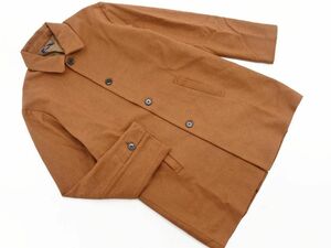  Urban Research ITEMS wool . turn-down collar coat size40/ tea *# * dlb2 men's 