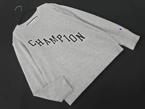 Champion チャンピオン ロゴ プリント スウェット 150cm グレー ◇■ ☆ dlb2 子供服