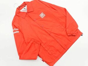 ネコポスOK VISION STREET WEAR ヴィジョンストリートウェア コカコーラ プリント コーチ ジャケット sizeM/赤 ◇■ ☆ dlb9 メンズ