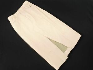 ZARA ザラ フェイクレザー スリット ロング スカート sizeS/アイボリー ◇■ ☆ dlc0 レディース