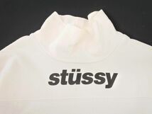 STUSSY ステューシー プリント ハイネック カットソー 白 ◇■ ☆ dlc6 レディース_画像3