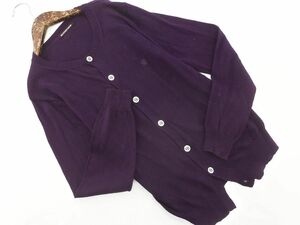  cat pohs OK BEAMS BOY Beams Boy cardigan size0/ purple *# * dlc7 lady's 