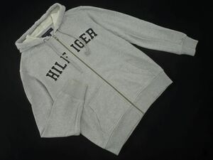 TOMMY HILFIGER トミーヒルフィガー ロゴ ジップアップ パーカー sizeS/グレー ◇■ ☆ dlc7 メンズ