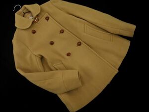 IENA Iena wool 100% double button melt n short coat size34/ beige *# * dlc7 lady's 