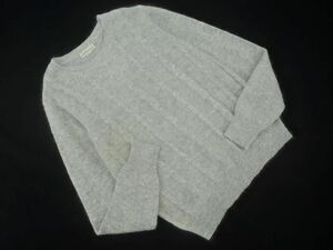  new goods Earth Music & Ecology cable knitted pull over knitted sweater sizeS/ gray *# * dlc7 lady's 