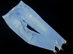  Lowrys Farm crash processing tapered Denim pants sizeM/ light blue ## * dlc7 lady's 