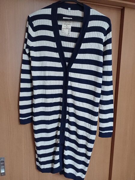 新品タグ付き 無印良品オーガニックコットンシルクロングカーディガン