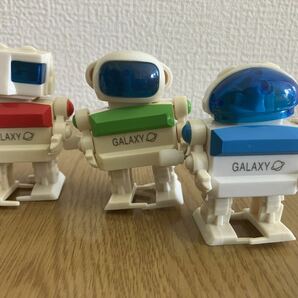 レア ぜんまい仕掛け トコトコ 宇宙 ロボット 4種セット ギャラクシーロボット ジャンク 黄ばみ変色あり 6cm サイズの画像3