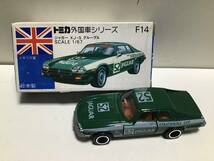 トミカ　外国車シリーズ　青箱　F14 ジャガー　XJ-S グループA 日本製_画像10