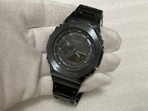 ★G-SHOCK★GM-2100N-2AJFカスタム★ステンレスバンド装着品★本体中古・バンド新品・送料込み