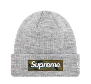 Supreme 23FW New Era Box Logo Beanie Heather Grey 新品 未使用 シュプリーム ニューエラ ボックスロゴ ビーニー 灰色 2023 秋冬