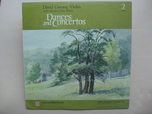 ＊【LP】David Cerone（Violin）Gordon Doo（Piano）／Dances & Concertos（SZ-556）（輸入盤）