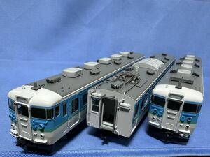 エンドウ ENDO 信越本線用直流急行形電車 169系 Fセット 新長野色 クハ モハ クモハ 3両 室内灯 鉄道模型 電車 希少 中古 美品 