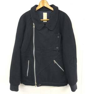 nonnative ウール ダブルライダース ジャケット ネイビー　サイズ3 ノンネイティブ　ツイード　CPO 名作