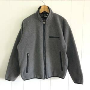 90s THE NORTH FACE フリースジャケット グレー　M ノースフェイス ボア ビンテージ　オーバーサイズ　アウトドア　登山　キャンプ