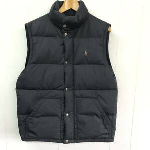 90s polo ralph lauren ダウンベスト　L ブラック　ラルフローレン ビンテージ　