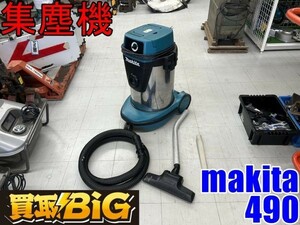 【愛知 東海店】CF811【初売り・10000～】makita 集塵機 490 50-60Hz 乾湿両用 ★ マキタ 集じん機 大型掃除機 掃除機 業務用 吸水 ★ 中古