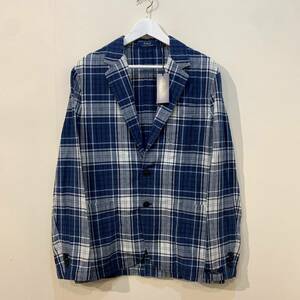 定価￥78,100- 新品 POLO RALPH LAUREN indogo check tailored jacket ポロ ラルフローレン インディゴ チェック テーラード ジャケット S