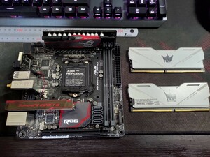 ASUS ROG MAXIMUS VIII IMPACT + HOF OC Lab Master 4000 DDR4-4000 8GB x2 動作品セット