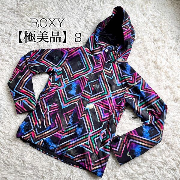 【極美品】ROXY ロキシー　スノボウェア　ウィンタースポーツ　総柄　S