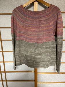 ハンドメイド 手編みセーター