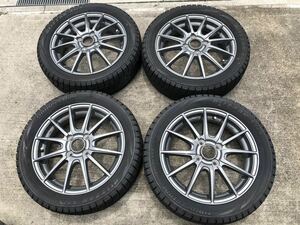 スタッドレスタイヤ165/55R15ブリジストンVRXバリ溝 NBOXタントスペーシアムーブ軽自動車