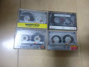  Sony cassette tape normal position 46 minute ×3ps.@& 60 minute × 1 pcs total 4ps.@ used .