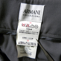 アルマーニコレッツォーニ ARMANI COLLEZIONI ウール センタープレスノータックスラックス ロングパンツ オフィスにも 国内正規 l1206-7_画像6