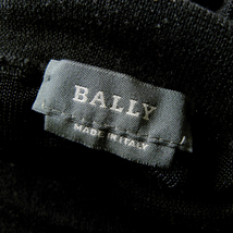 イタリア製 バリー BALLY 1枚でもインナーでも◎ リボン柄タートルネックニットプルオーバー セーター 長袖 ブラック ヴィンテージ l1220-9_画像3