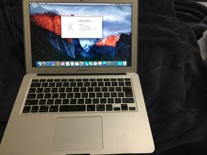 ジャンク品 MacBookAir 13インチ / Mid2012/ A1466/ EMC2559/ RAM:4GB/ SSD:64GB/ Core i5 1.8Ghz/ EL Capitan