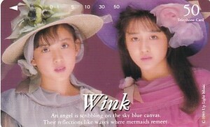 ■t Wink 相田翔子 鈴木早智子 テレカ 8